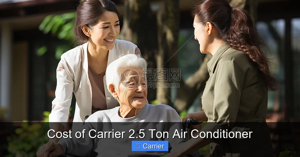 Cost of Carrier 2.5 Ton Air Conditioner