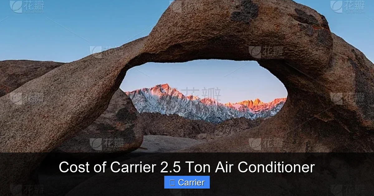 Cost of Carrier 2.5 Ton Air Conditioner