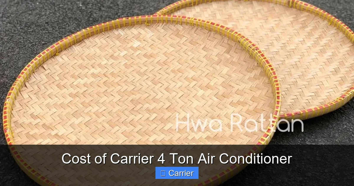 Cost of Carrier 4 Ton Air Conditioner
