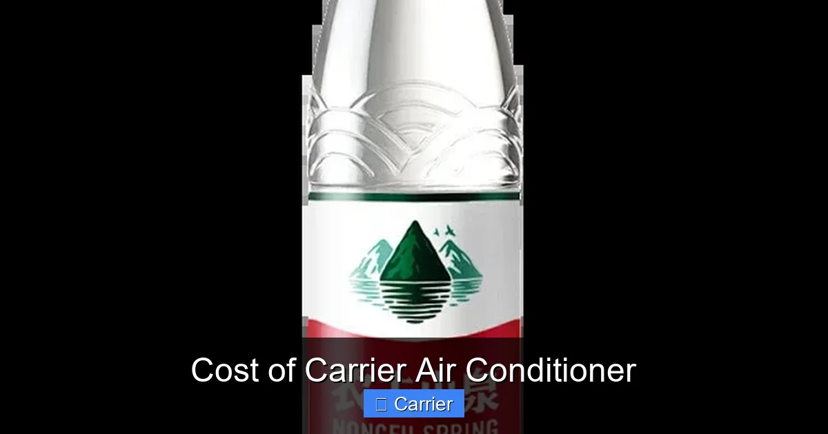 Cost of Carrier Air Conditioner
