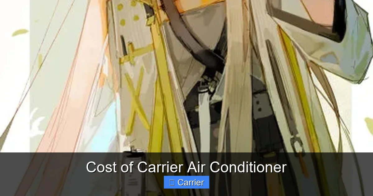 Cost of Carrier Air Conditioner