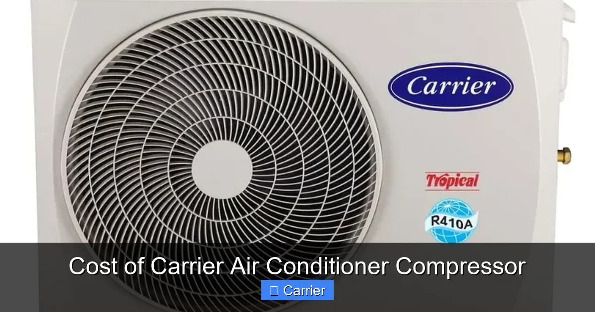 Cost of Carrier Air Conditioner Compressor