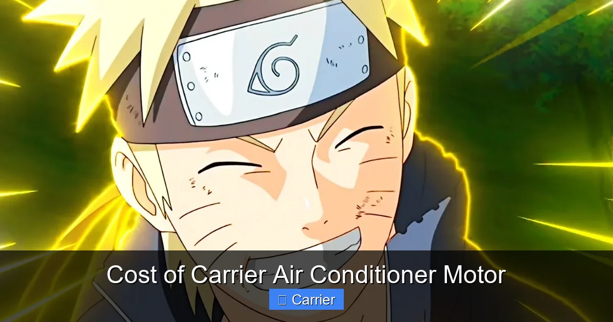 Cost of Carrier Air Conditioner Motor