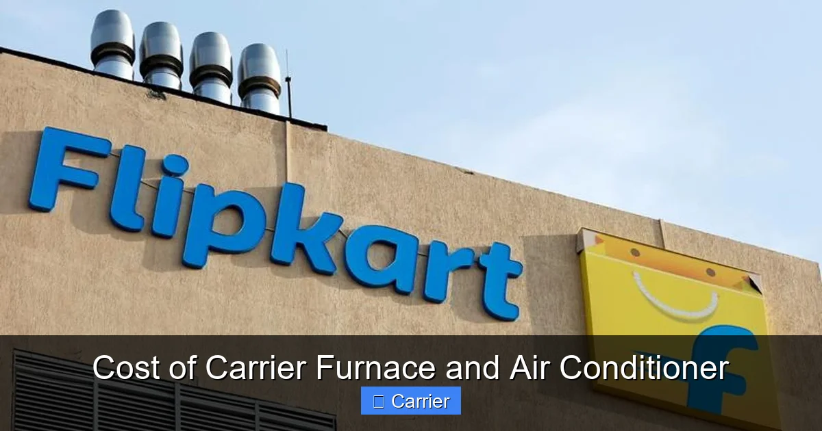 Cost of Carrier Furnace and Air Conditioner