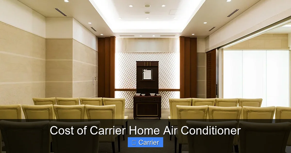 Cost of Carrier Home Air Conditioner