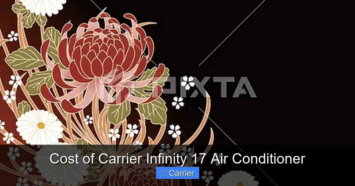 Cost of Carrier Infinity 17 Air Conditioner