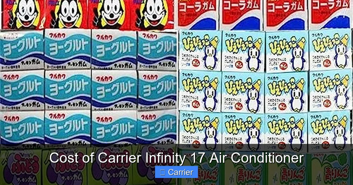Cost of Carrier Infinity 17 Air Conditioner