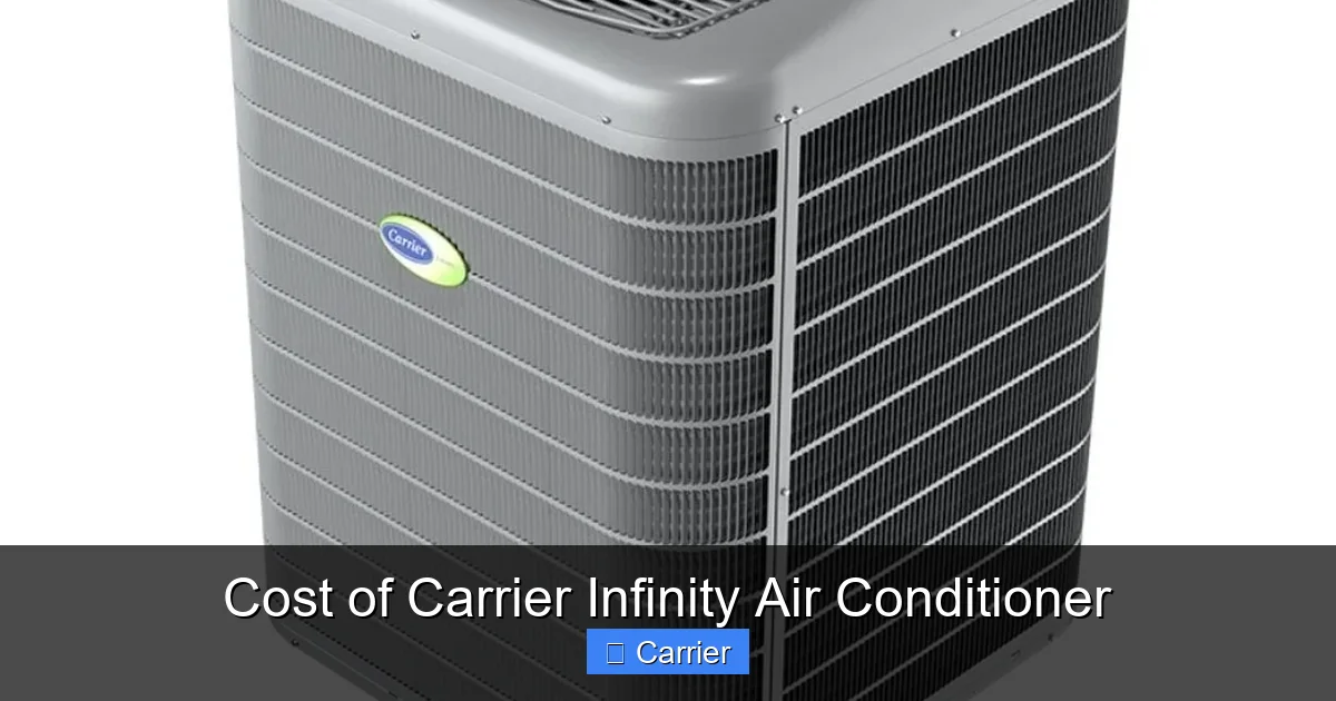 Cost of Carrier Infinity Air Conditioner