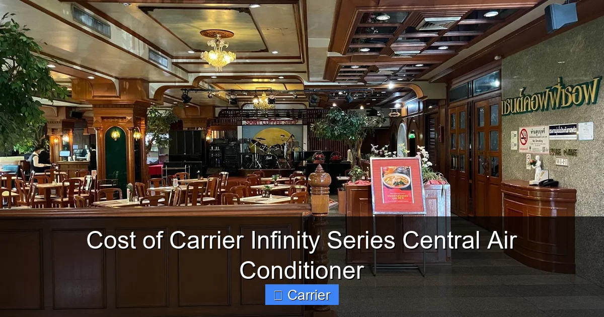 Cost of Carrier Infinity Series Central Air Conditioner
