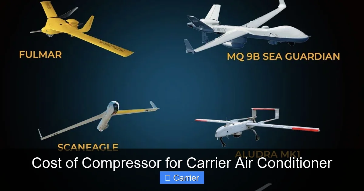 Cost of Compressor for Carrier Air Conditioner