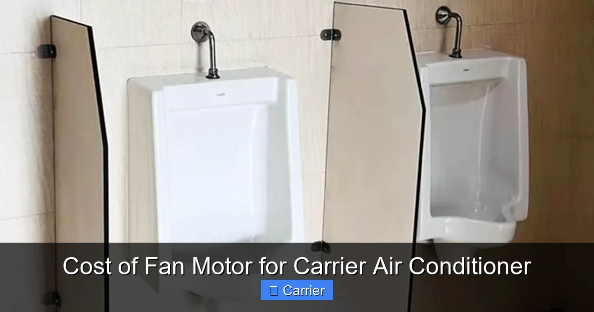 Cost of Fan Motor for Carrier Air Conditioner