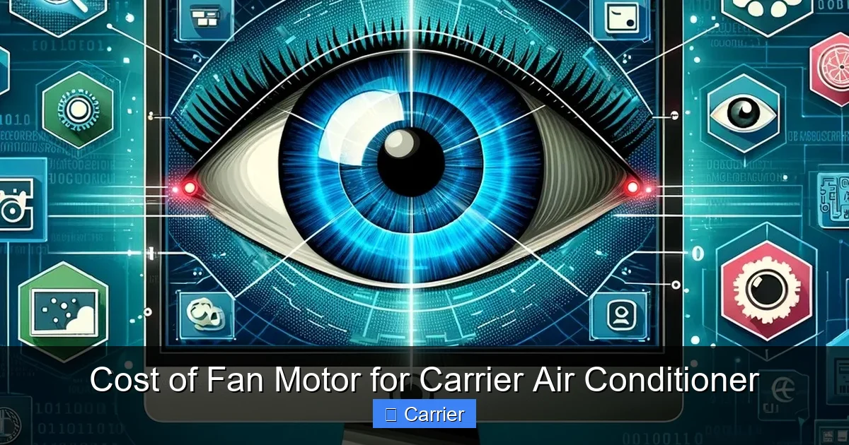 Cost of Fan Motor for Carrier Air Conditioner