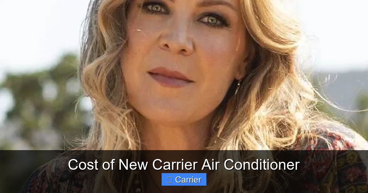Cost of New Carrier Air Conditioner