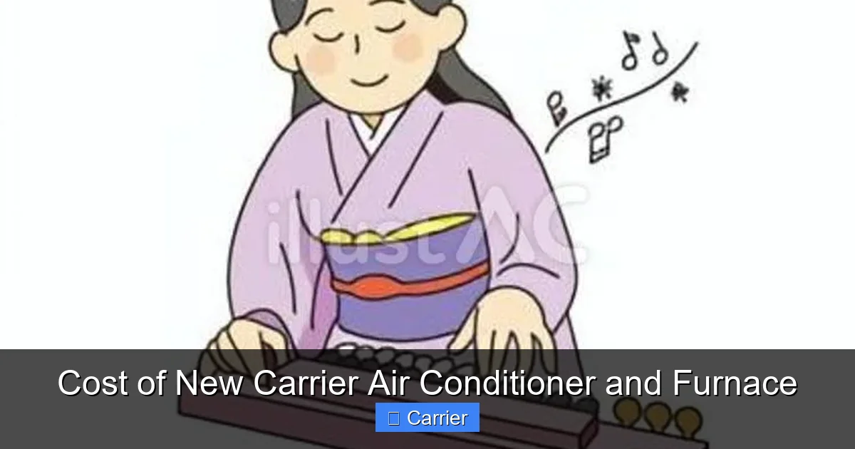 Cost of New Carrier Air Conditioner and Furnace