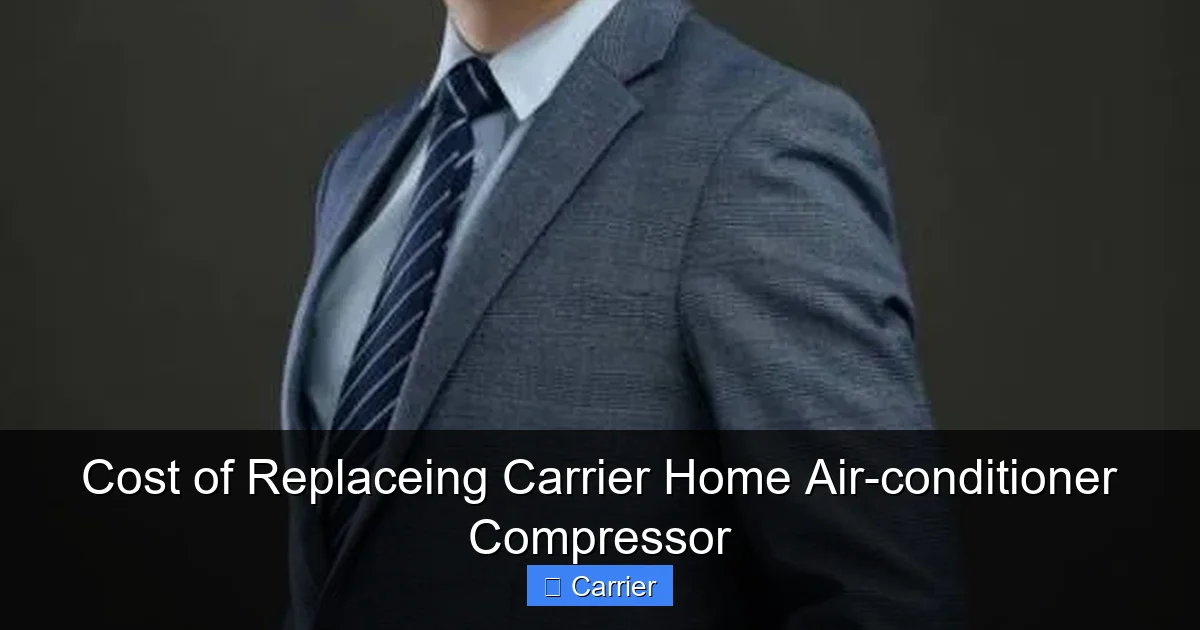 Cost of Replaceing Carrier Home Air-conditioner Compressor