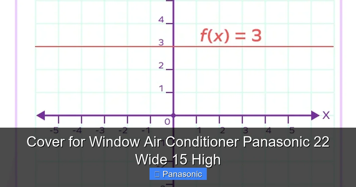 Cover for Window Air Conditioner Panasonic 22 Wide 15 High