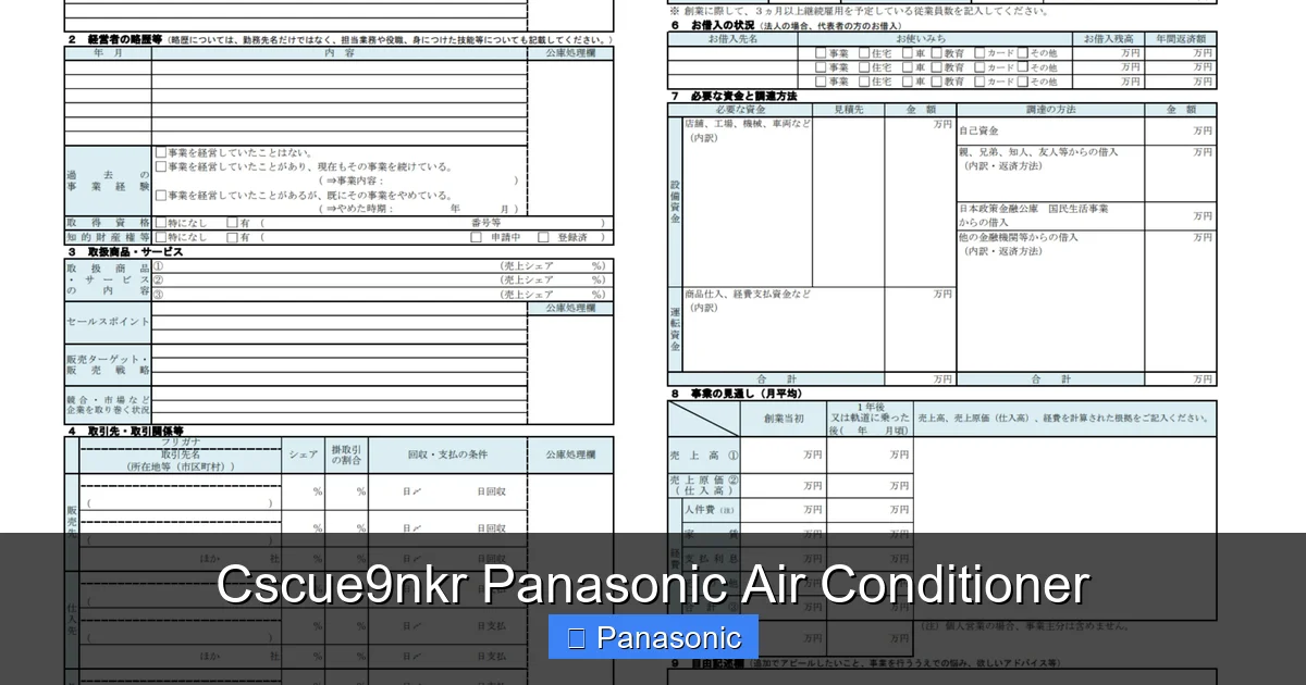 Cscue9nkr Panasonic Air Conditioner