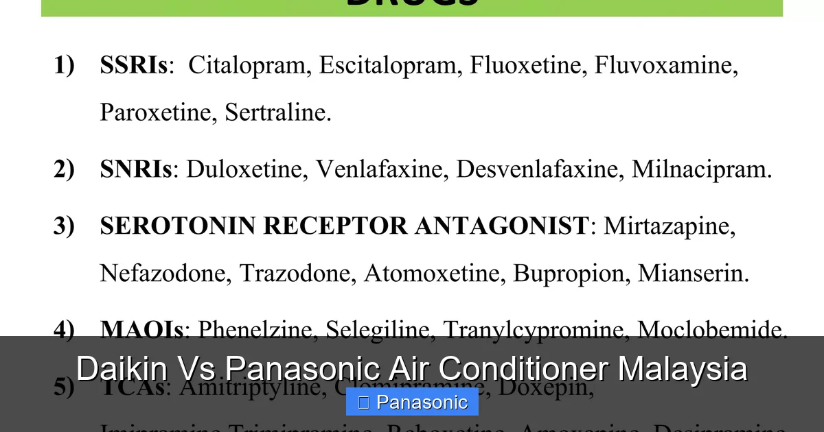 Daikin Vs Panasonic Air Conditioner Malaysia