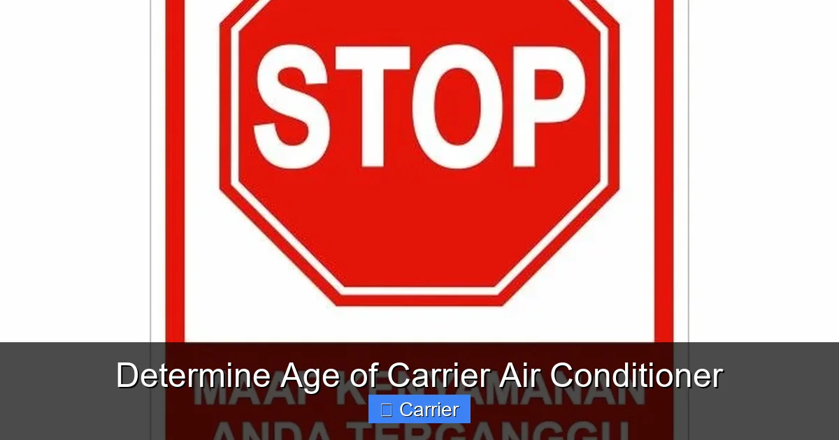Determine Age of Carrier Air Conditioner