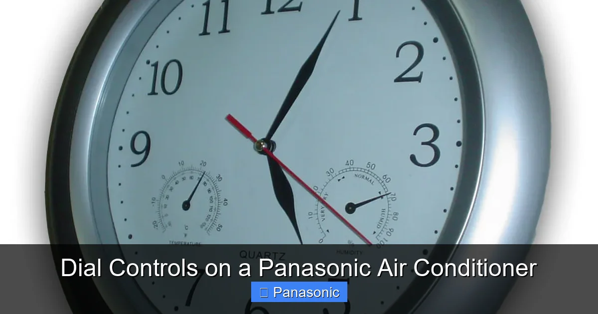 Dial Controls on a Panasonic Air Conditioner