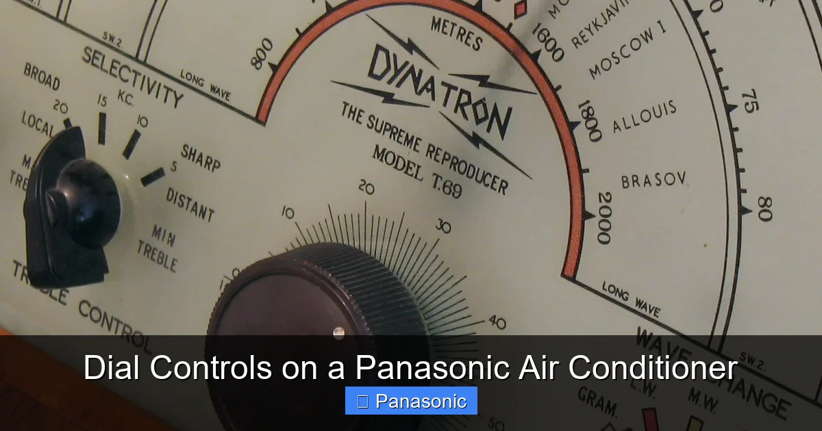 Dial Controls on a Panasonic Air Conditioner
