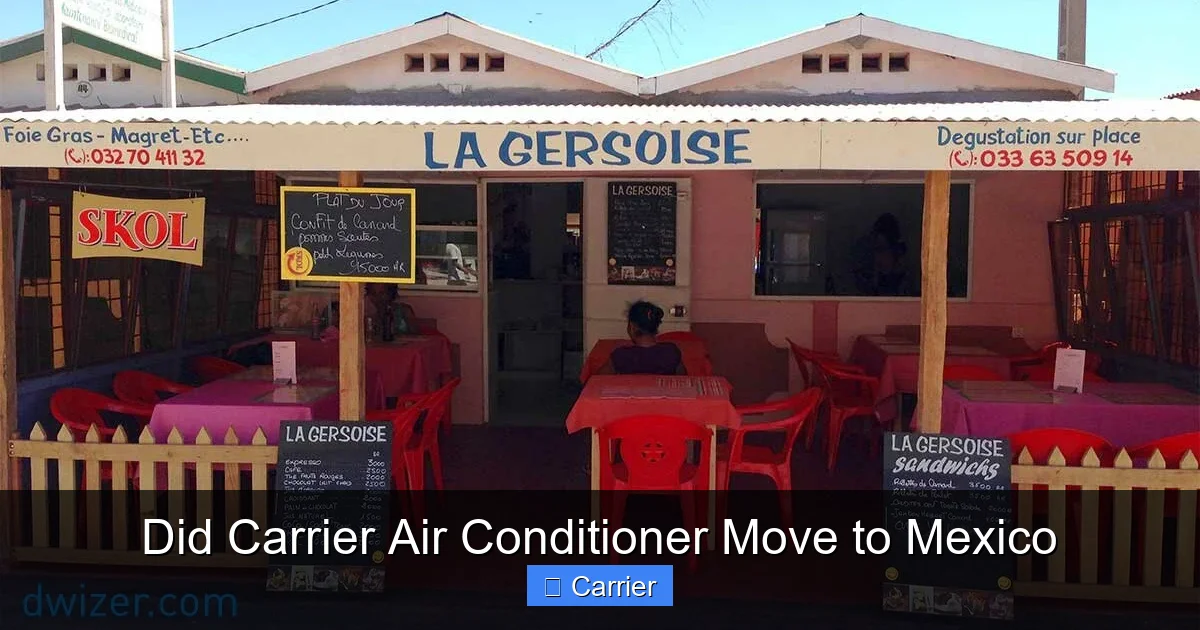Did Carrier Air Conditioner Move to Mexico
