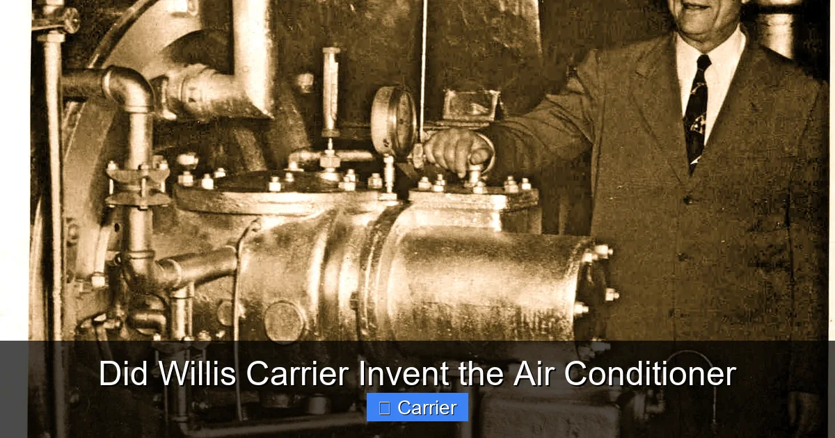 Did Willis Carrier Invent the Air Conditioner