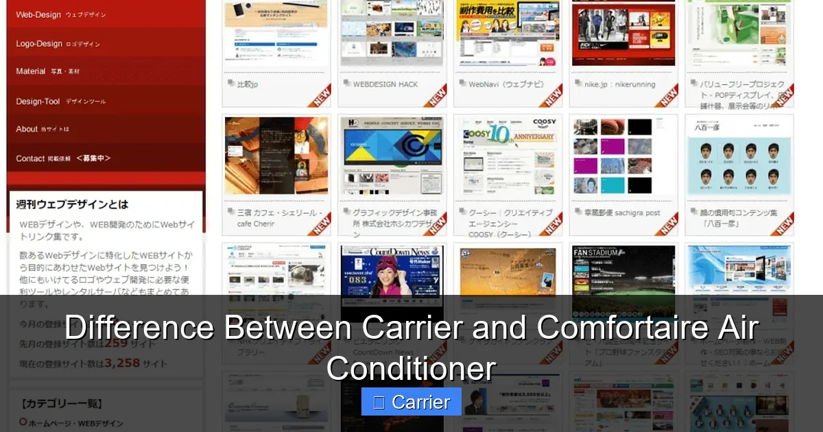 Difference Between Carrier and Comfortaire Air Conditioner