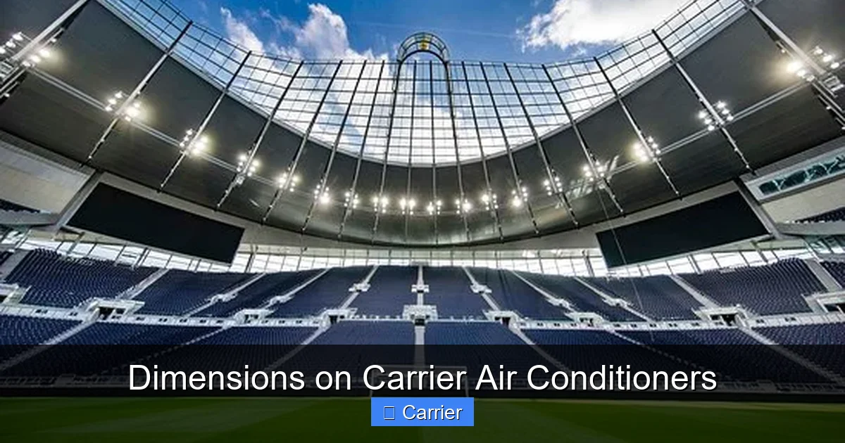 Dimensions on Carrier Air Conditioners
