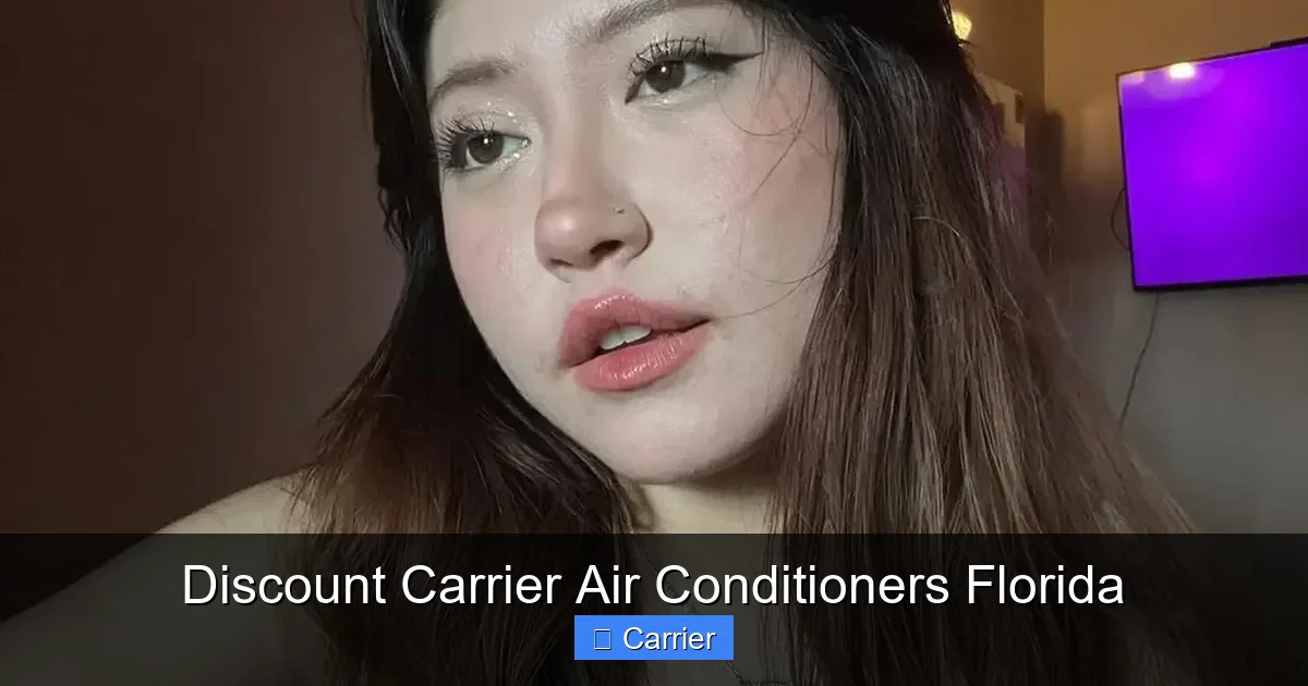 Discount Carrier Air Conditioners Florida