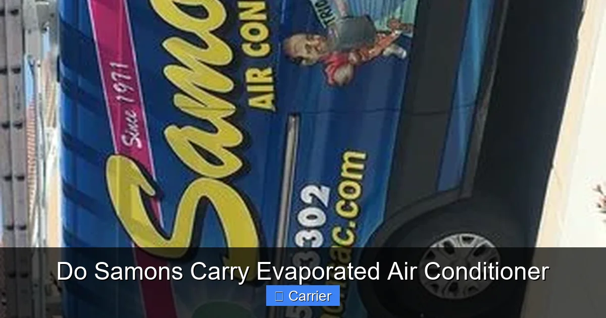 Do Samons Carry Evaporated Air Conditioner