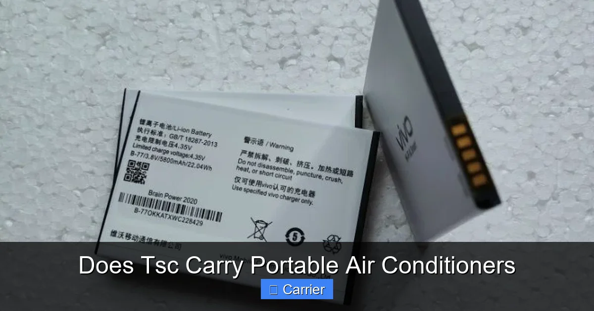 Does Tsc Carry Portable Air Conditioners