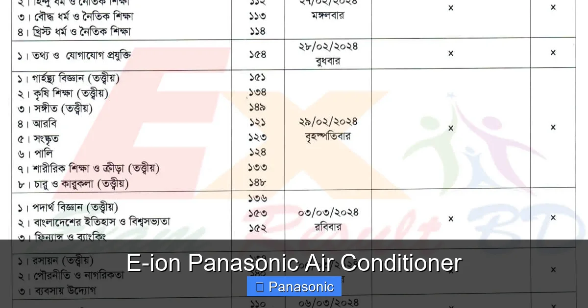 E-ion Panasonic Air Conditioner