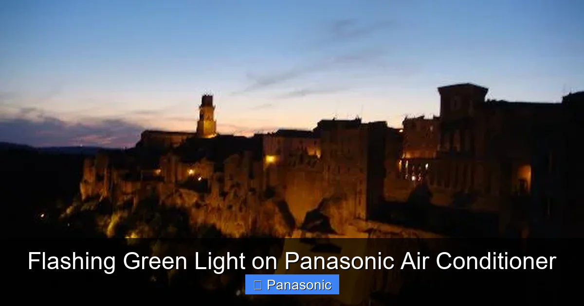 Flashing Green Light on Panasonic Air Conditioner
