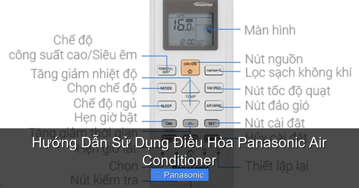 Hướng Dẫn Sử Dụng Điều Hòa Panasonic Air Conditioner