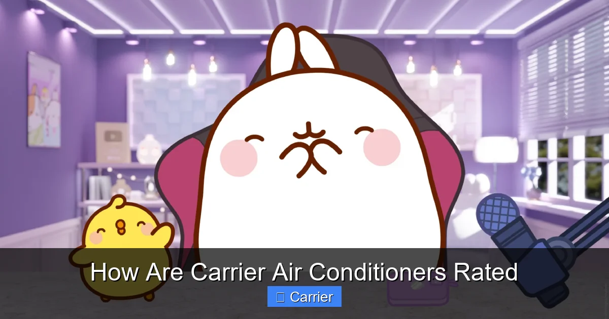 How Are Carrier Air Conditioners Rated