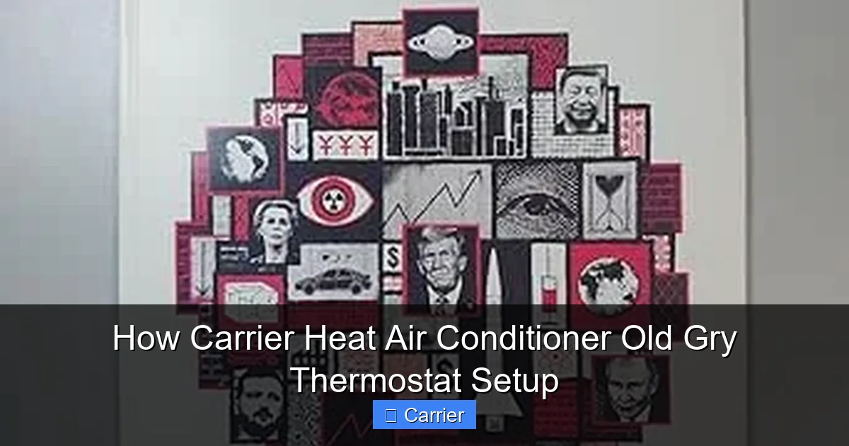 How Carrier Heat Air Conditioner Old Gry Thermostat Setup