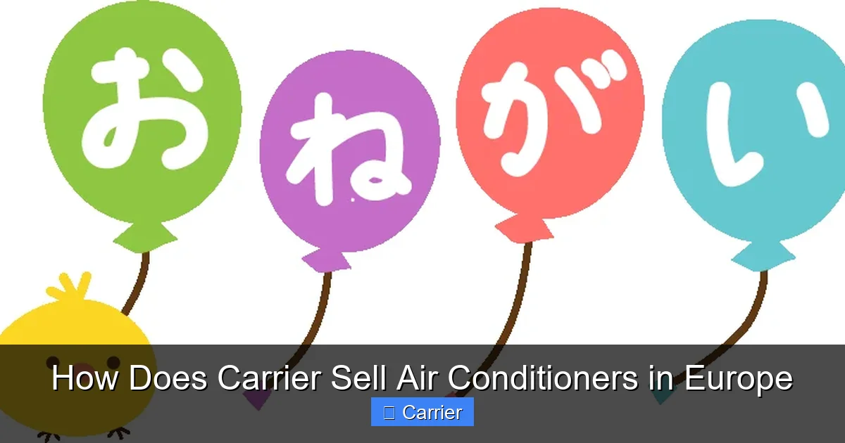 How Does Carrier Sell Air Conditioners in Europe