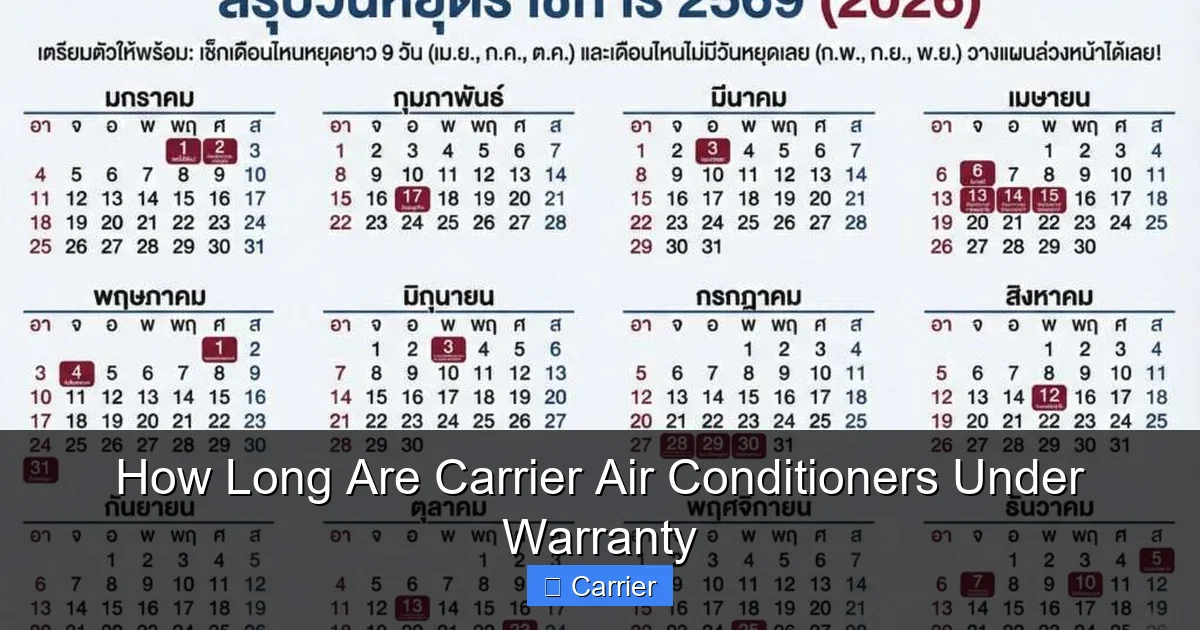 How Long Are Carrier Air Conditioners Under Warranty