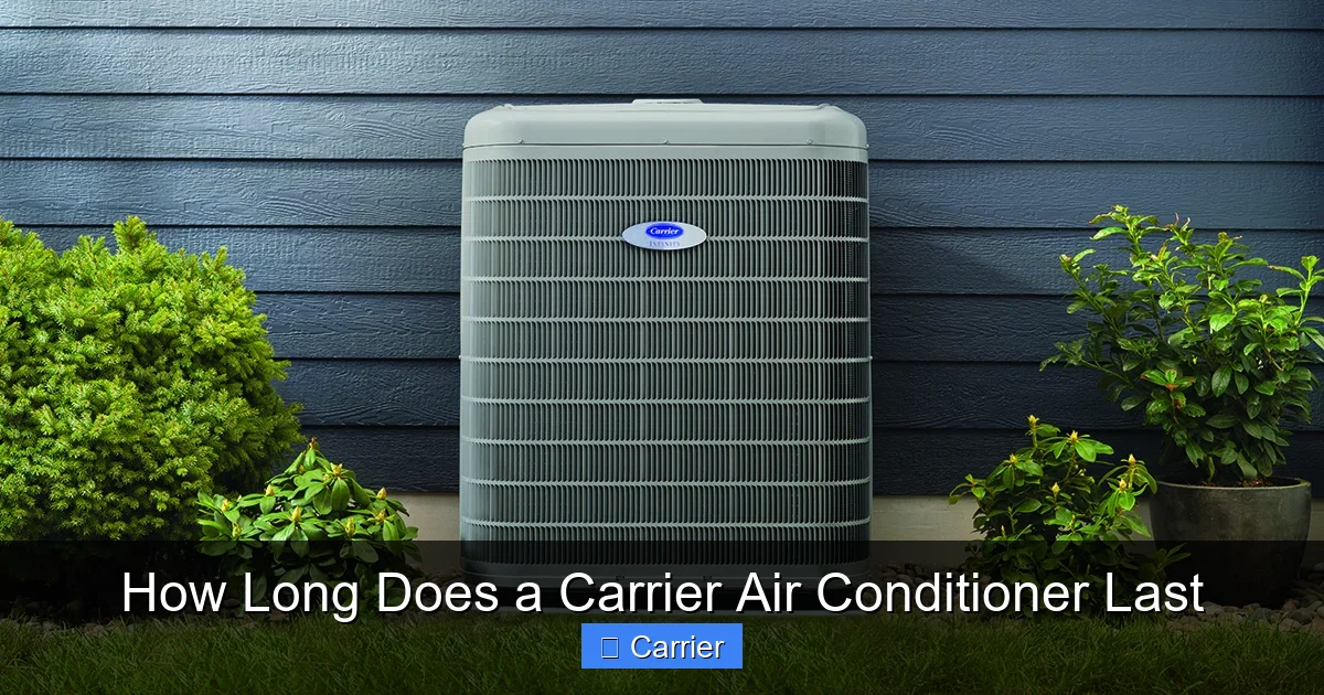 How Long Does a Carrier Air Conditioner Last