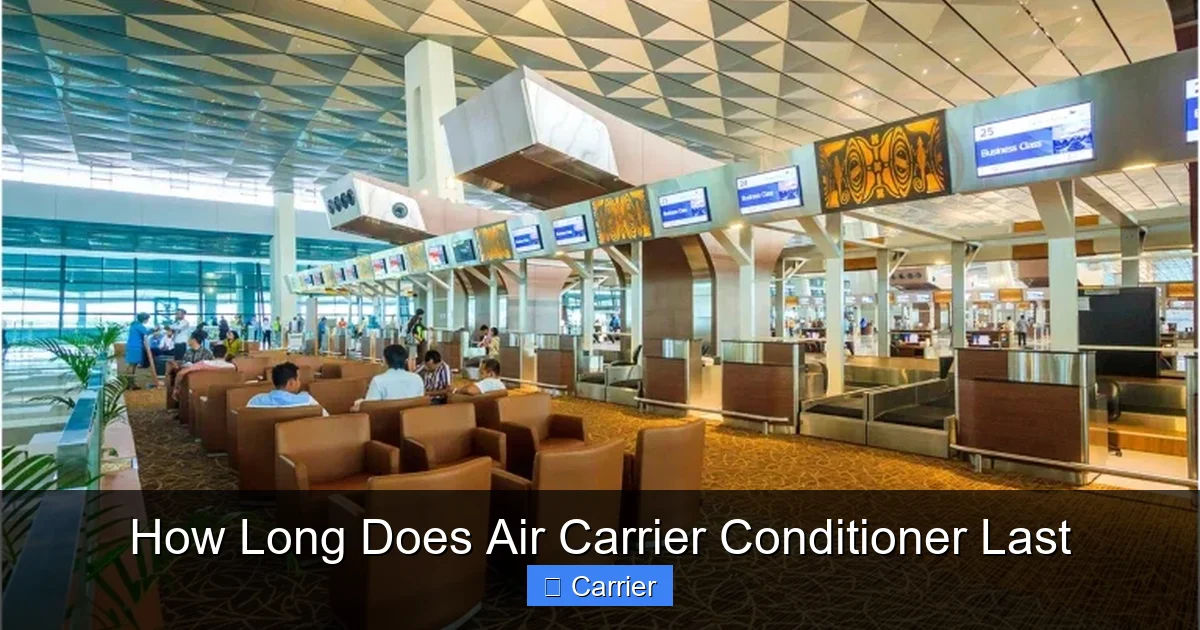 How Long Does Air Carrier Conditioner Last