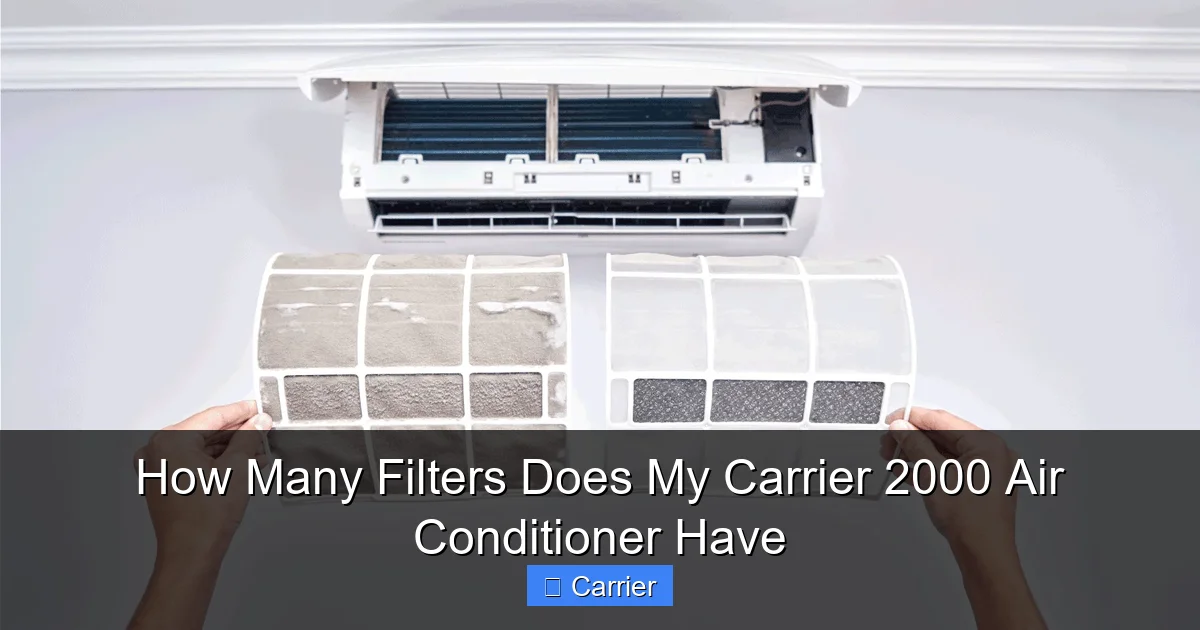 How Many Filters Does My Carrier 2000 Air Conditioner Have