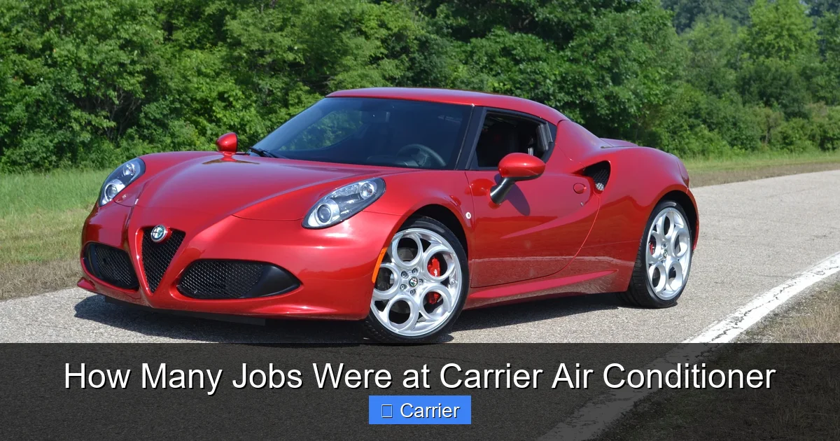 How Many Jobs Were at Carrier Air Conditioner