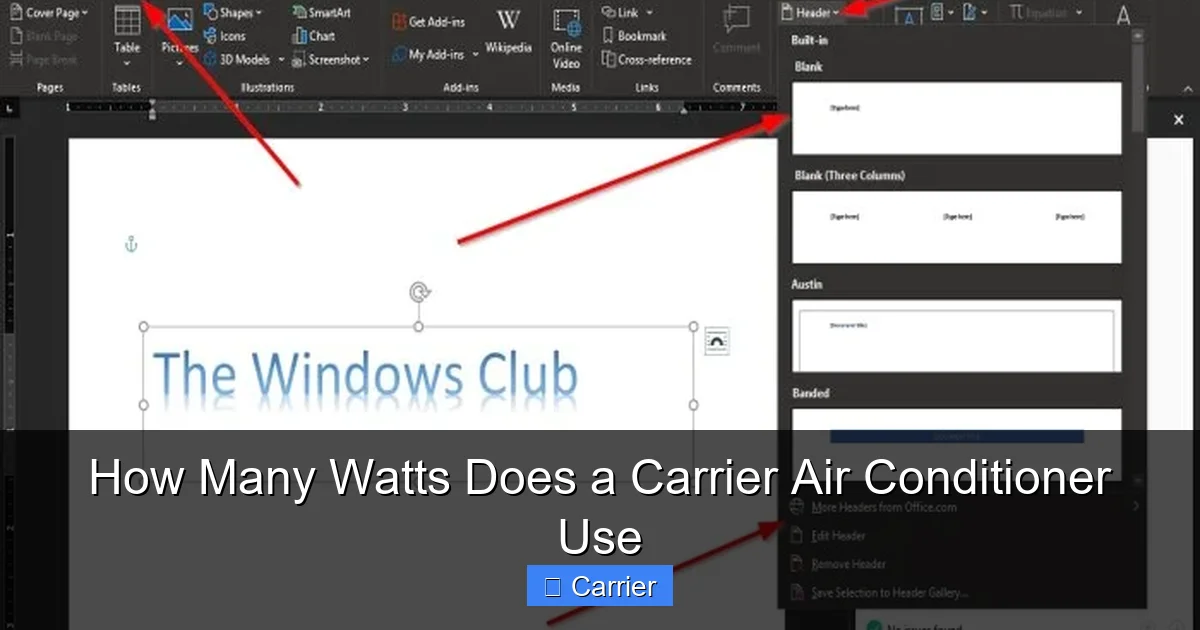 How Many Watts Does a Carrier Air Conditioner Use