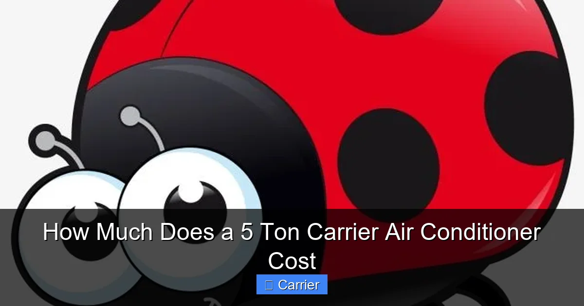 How Much Does a 5 Ton Carrier Air Conditioner Cost