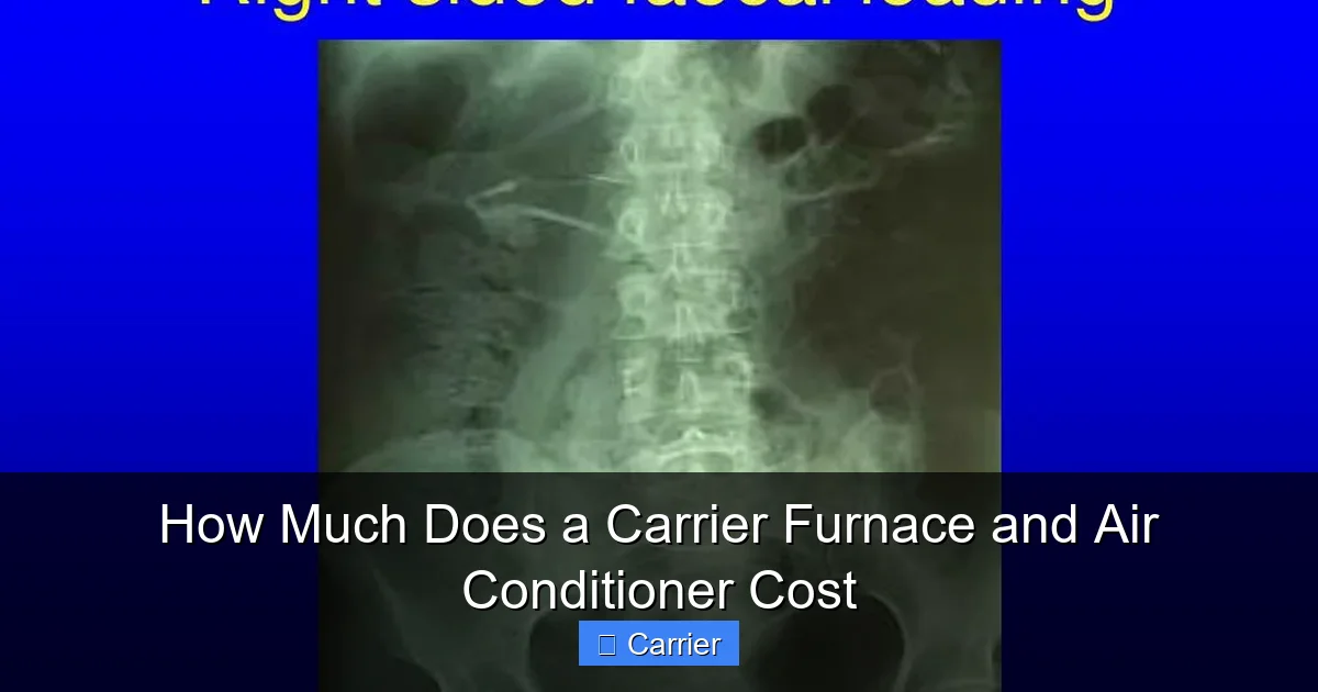 How Much Does a Carrier Furnace and Air Conditioner Cost