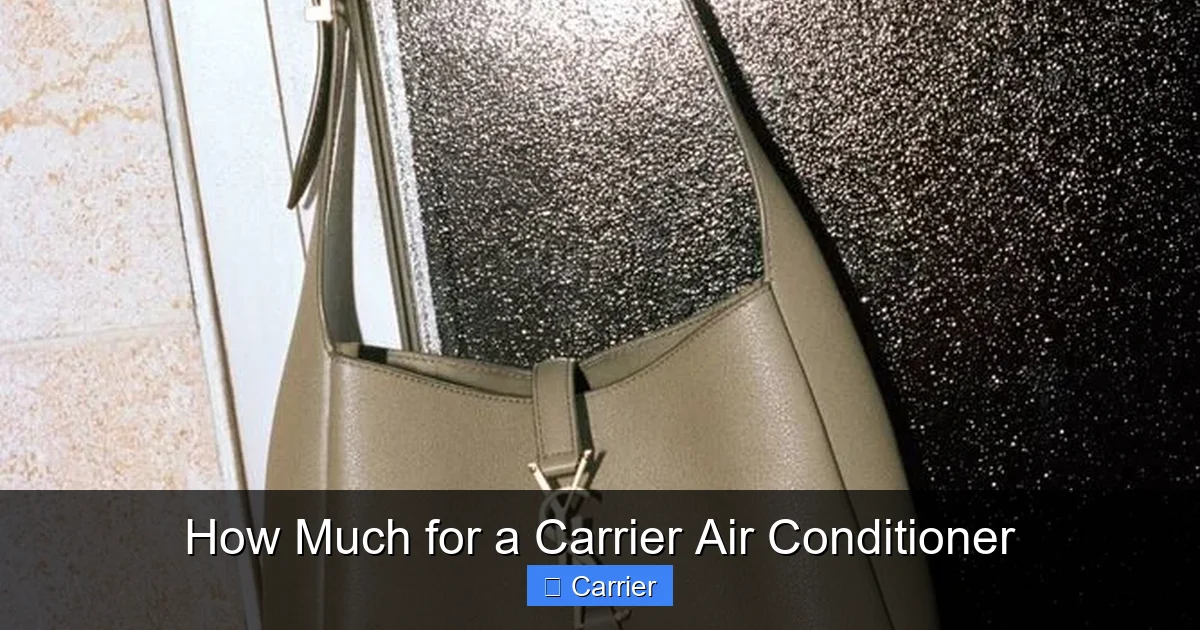 How Much for a Carrier Air Conditioner