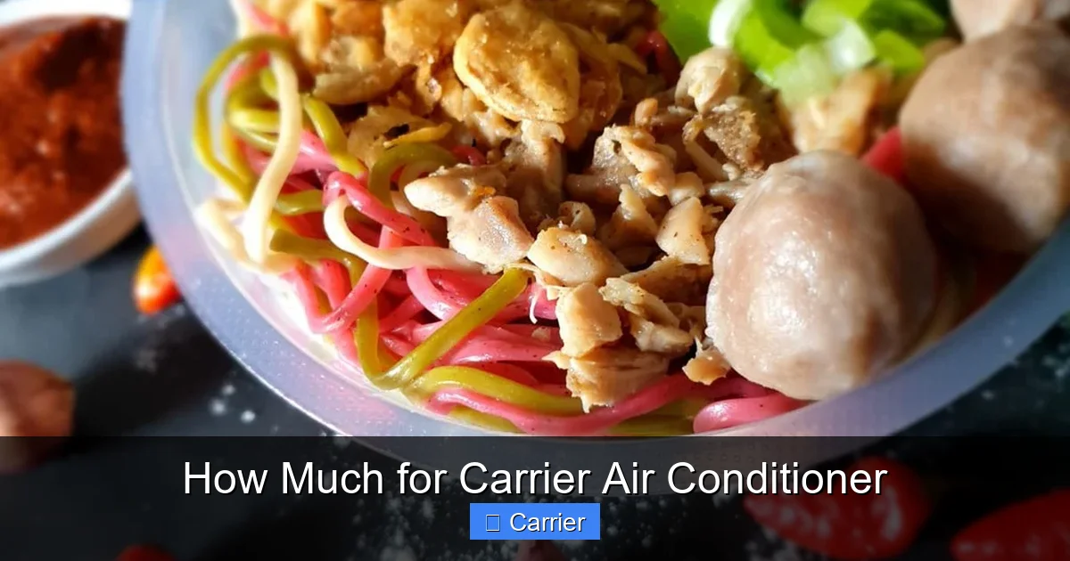 How Much for Carrier Air Conditioner