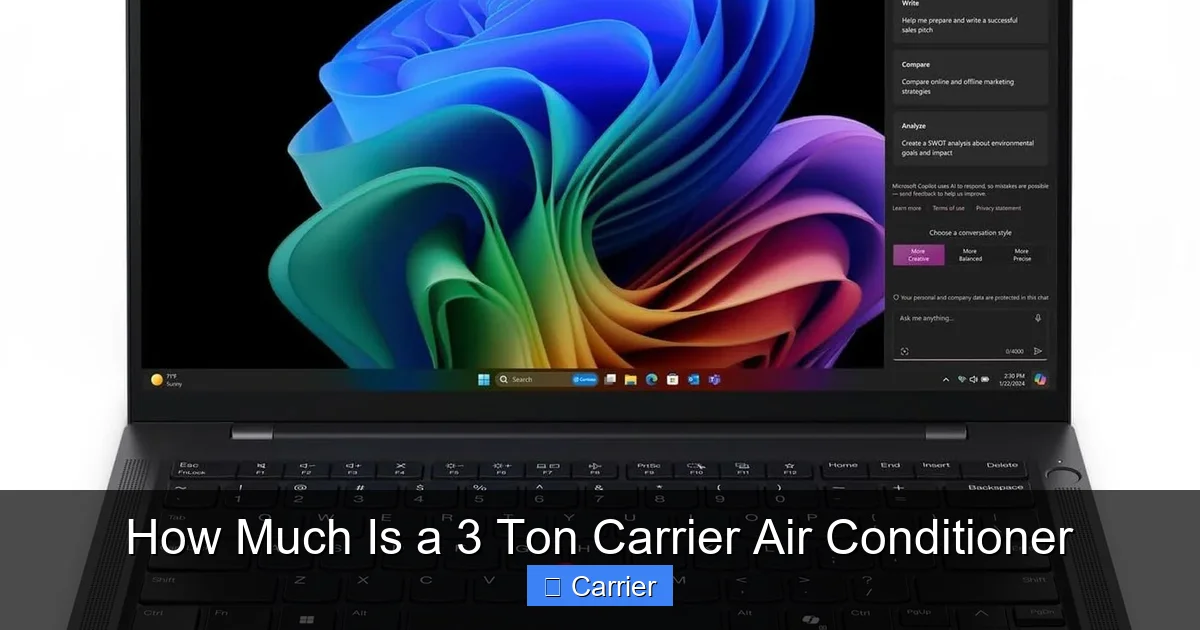 How Much Is a 3 Ton Carrier Air Conditioner