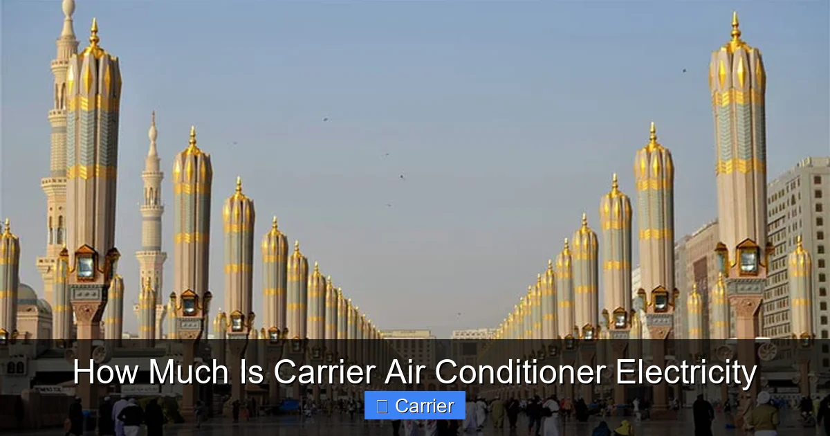 How Much Is Carrier Air Conditioner Electricity